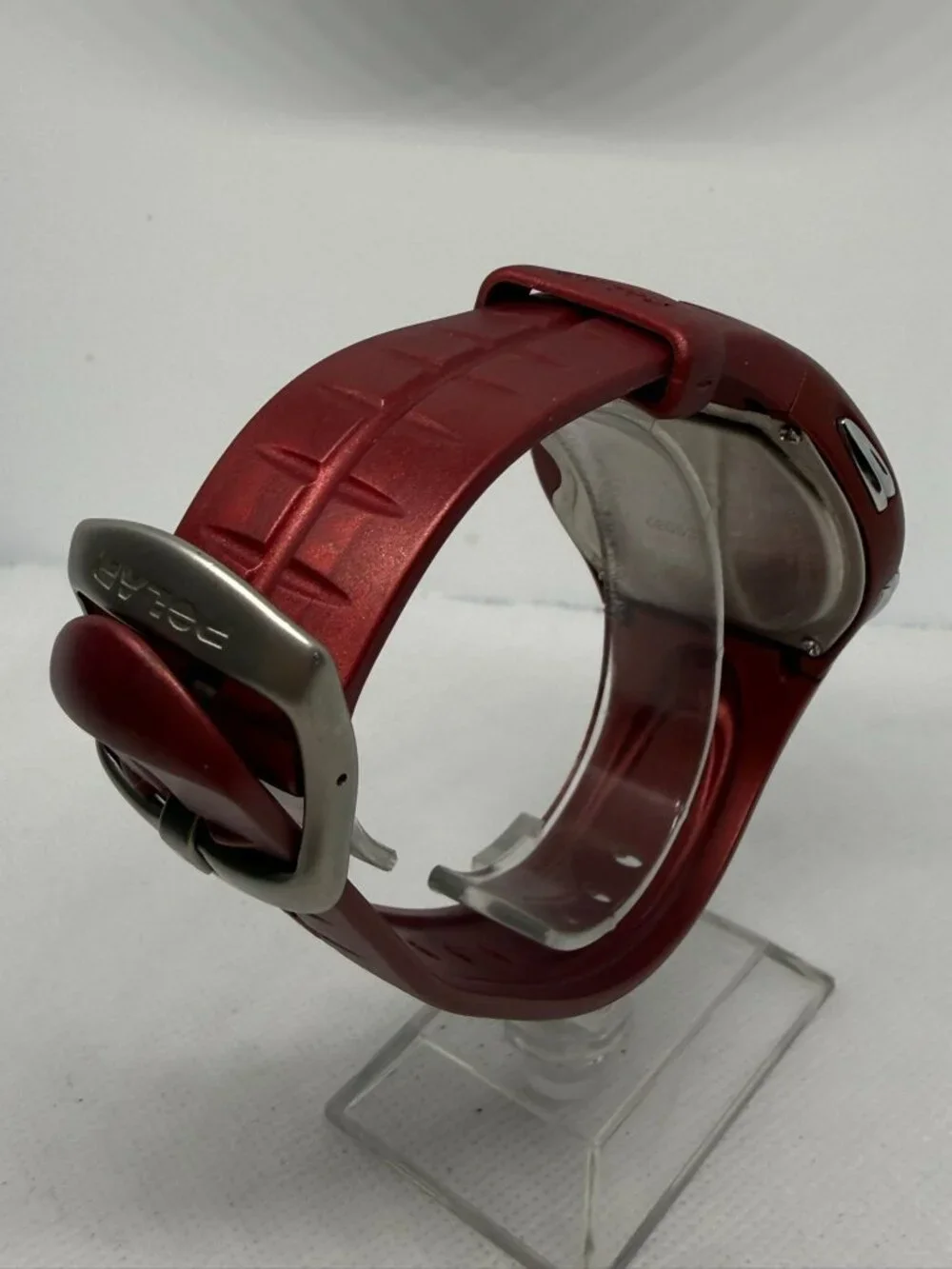 Polar F11 Heart Rate Monitor Red Digital Fitness Watch OwnZone OwnCal 0537